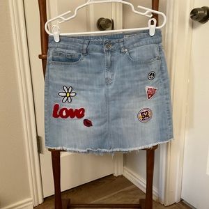 Jean Skirt, Rocks and Indigo, size 10 or 29 waist